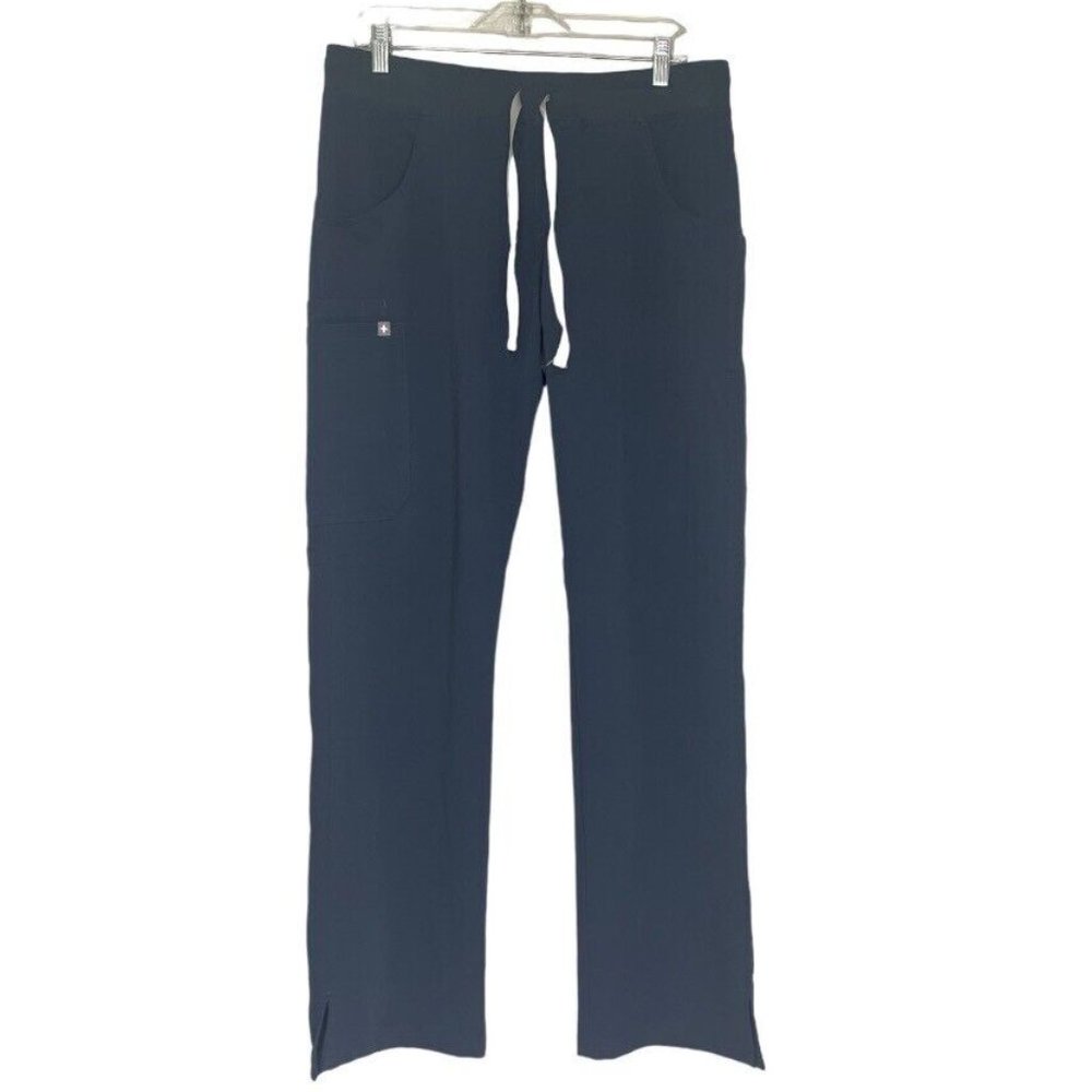 Figs Pants Women Medium Blue Scrub Kade Cargo Technical Collection Medical Nurse